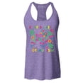 thumbnail image 1 of Shop4Ever Women's Cure Society Not Autism Florals Flowers Racerback Tank Top XX-Large Purple, 1 of 5