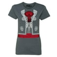 thumbnail image 1 of Shop4Ever Women's Day of the Dead Mariachi Skeleton Costume Graphic T-Shirt XXX-Large Dark Heather, 1 of 5