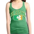 thumbnail image 1 of Shop4Ever Women's Distressed Irish Flag St. Patrick's Day Racerback Tank Top X-Large Kelly Green, 1 of 5