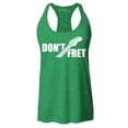thumbnail image 1 of Shop4Ever Women's Don't Fret Guitar Musician  Racerback Tank Top Medium Kelly Green, 1 of 5