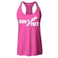 thumbnail image 1 of Shop4Ever Women's Don't Fret Guitar Musician  Racerback Tank Top Small Fuchsia, 1 of 5