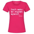 thumbnail image 1 of Shop4Ever Women's Don't Make Me Repeat Myself. - History  Graphic T-Shirt Large Heliconia Pink, 1 of 5