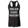 thumbnail image 1 of Shop4Ever Women's Dream Like Martin Fight Like Malcolm Inspire Like Obama Racerback Tank Top Medium Black, 1 of 5