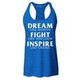thumbnail image 1 of Shop4Ever Women's Dream Like Martin Fight Like Malcolm Inspire Like Obama Racerback Tank Top X-Large Royal Blue, 1 of 5