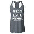 thumbnail image 1 of Shop4Ever Women's Dream Like Martin Fight Like Malcolm Inspire Like Obama Racerback Tank Top XX-Large Charcoal, 1 of 5
