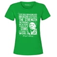 thumbnail image 1 of Shop4Ever Women's Dreamer Change The World Quote Harriet Tubman Graphic T-Shirt X-Large Irish Green, 1 of 5