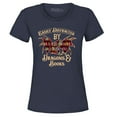 thumbnail image 1 of Shop4Ever Women's Easily Distracted by Dragons and Books Graphic T-Shirt Small Navy, 1 of 5