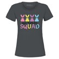 thumbnail image 1 of Shop4Ever Women's Easter Bunny Egg Hunting Squad Graphic T-Shirt X-Large Charcoal, 1 of 5