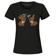 thumbnail image 1 of Shop4Ever Women's Easter Chocolate Bunnies My Butt Hurts What? Graphic T-Shirt X-Large Black, 1 of 5