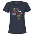 thumbnail image 1 of Shop4Ever Women's Education is Freedom African History Books Graphic T-Shirt Medium Navy, 1 of 5
