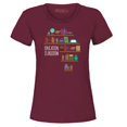 thumbnail image 1 of Shop4Ever Women's Education is Freedom African History Books Graphic T-Shirt Small Maroon, 1 of 5