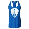 thumbnail image 1 of Shop4Ever Women's Electric Guitar Pick Musician Racerback Tank Top XX-Large Royal Blue, 1 of 5