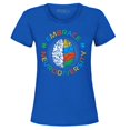 thumbnail image 1 of Shop4Ever Women's Embrace Neurodiversity Brain Autism Spectrum ADS Graphic T-Shirt Large Royal Blue, 1 of 5