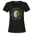 thumbnail image 1 of Shop4Ever Women's Embrace Neurodiversity Brain Autism Spectrum ADS Graphic T-Shirt XX-Large Black, 1 of 5