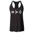 thumbnail image 1 of Shop4Ever Women's Equality Is Greater Than Division Equal Rights Racerback Tank Top Medium Black, 1 of 5