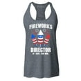 thumbnail image 1 of Shop4Ever Women's Fireworks Director 4th of July Racerback Tank Top X-Large Charcoal, 1 of 5