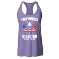 thumbnail image 1 of Shop4Ever Women's Fireworks Director 4th of July Racerback Tank Top XX-Large Purple, 1 of 5