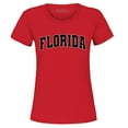 thumbnail image 1 of Shop4Ever Women's Florida State Letter Print Graphic T-Shirt Large Red, 1 of 5