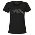 thumbnail image 1 of Shop4Ever Women's Florida State Letter Print Graphic T-Shirt Medium Black, 1 of 5