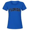 thumbnail image 1 of Shop4Ever Women's Florida State Letter Print Graphic T-Shirt Small Royal Blue, 1 of 5