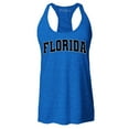 thumbnail image 1 of Shop4Ever Women's Florida State Letter Print Racerback Tank Top Medium Royal Blue, 1 of 5