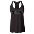 thumbnail image 1 of Shop4Ever Women's Florida State Letter Print Racerback Tank Top Small Black, 1 of 5