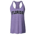 thumbnail image 1 of Shop4Ever Women's Florida State Letter Print Racerback Tank Top X-Small Purple, 1 of 5