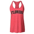 thumbnail image 1 of Shop4Ever Women's Florida State Letter Print Racerback Tank Top X-Small Red, 1 of 5