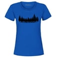 thumbnail image 1 of Shop4Ever Women's Forest Trees Nature Mountains Wildlife Graphic T-Shirt Medium Royal Blue, 1 of 5