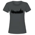 thumbnail image 1 of Shop4Ever Women's Forest Trees Nature Mountains Wildlife Graphic T-Shirt XXX-Large Charcoal, 1 of 5