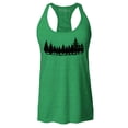 thumbnail image 1 of Shop4Ever Women's Forest Trees Nature Mountains Wildlife Racerback Tank Top Large Kelly Green, 1 of 5