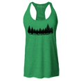thumbnail image 1 of Shop4Ever Women's Forest Trees Nature Mountains Wildlife Racerback Tank Top Medium Kelly Green, 1 of 5