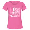 thumbnail image 1 of Shop4Ever Women's Free Speech Inspiring Quote Frederick Douglass Graphic T-Shirt Medium Azalea Pink, 1 of 5