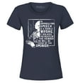 thumbnail image 1 of Shop4Ever Women's Free Speech Inspiring Quote Frederick Douglass Graphic T-Shirt Small Navy, 1 of 5