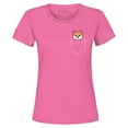thumbnail image 1 of Shop4Ever Women's Funny Corgi Pocket Size Dog Lovers Graphic T-Shirt Medium Azalea Pink, 1 of 5