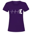 thumbnail image 1 of Shop4Ever Women's Gamer Heartbeat Controller Graphic T-Shirt XXX-Large Purple, 1 of 5