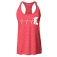 thumbnail image 1 of Shop4Ever Women's Gamer Heartbeat Controller Racerback Tank Top X-Small Red, 1 of 5