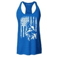 thumbnail image 1 of Shop4Ever Women's German Shepherd American Flag Racerback Tank Top XX-Large Royal Blue, 1 of 5