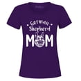 thumbnail image 1 of Shop4Ever Women's German Shepherd Graphic T-Shirt X-Large Purple, 1 of 5