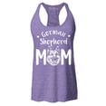 thumbnail image 1 of Shop4Ever Women's German Shepherd Racerback Tank Top Small Purple, 1 of 5