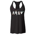 thumbnail image 1 of Shop4Ever Women's Ghosts Reading Books Halloween Teacher Racerback Tank Top Medium Black, 1 of 5
