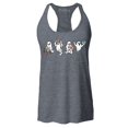 thumbnail image 1 of Shop4Ever Women's Ghosts Reading Books Halloween Teacher Racerback Tank Top Medium Charcoal, 1 of 5