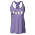 thumbnail image 1 of Shop4Ever Women's Ghosts Reading Books Halloween Teacher Racerback Tank Top Medium Purple, 1 of 5