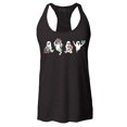 thumbnail image 1 of Shop4Ever Women's Ghosts Reading Books Halloween Teacher Racerback Tank Top X-Small Black, 1 of 5