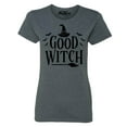 thumbnail image 1 of Shop4Ever Women's Good Witch "Black" Halloween Costume Graphic T-Shirt X-Large Dark Heather, 1 of 5