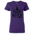 thumbnail image 1 of Shop4Ever Women's Good Witch "Black" Halloween Costume Graphic T-Shirt XX-Large Purple, 1 of 5