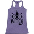 thumbnail image 1 of Shop4Ever Women's Good Witch "Black" Halloween Costume Racerback Tank Top Large Purple, 1 of 5