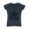 thumbnail image 1 of Shop4Ever Women's Good Witch "Black" Halloween Costume Slim Fit V-Neck T-Shirt Large Charcoal, 1 of 5