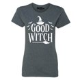 thumbnail image 1 of Shop4Ever Women's Good Witch "White" Halloween Costume Graphic T-Shirt Small Dark Heather, 1 of 5