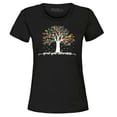 thumbnail image 1 of Shop4Ever Women's Grow Your Awareness Autism Puzzle Tree Graphic T-Shirt XXX-Large Black, 1 of 5